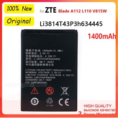 ใหม่1400MAh Li3814T43P3h634445แบตเตอรี่สำหรับ ZTE ใบมีด A112 L110 V815W คุณภาพสูงเปลี่ยนแบตเตอรี่โทรศัพท์มือถือ