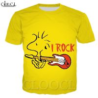 CLOOCL Fashion Comics PEANUTS Snoopy เสื้อยืดผู้ชาย3D พิมพ์ลายขายดี2021 Cool Tops