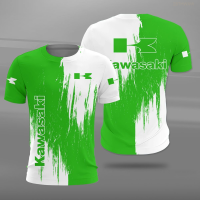 Casual Short Sleeved 2023 T-shirt, Kawasaki 3d Print, Oversized Summer Fashion, Suitable for Men in 2023 Fashion Versatile Style