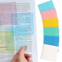 ℡ Waterproof PET Transparent Sticky Notes Memo Pad 50 Sheets Stickers Daily To Do List Note Paper for Student Office Stationery