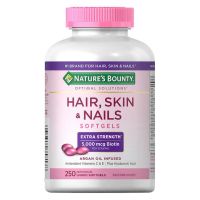 Natures Bounty Optimal Solutions Extra Strength Hair Skin &amp; Nails 250 Softgel