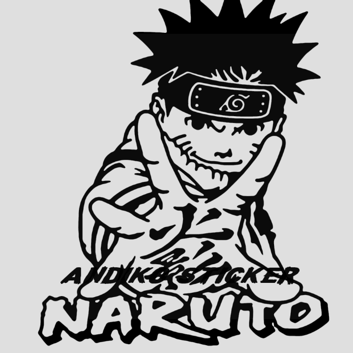 STICKER CUTTING MOBIL MOTOR GAMBAR TULISAN NARUTO UKURAN 22X25CM