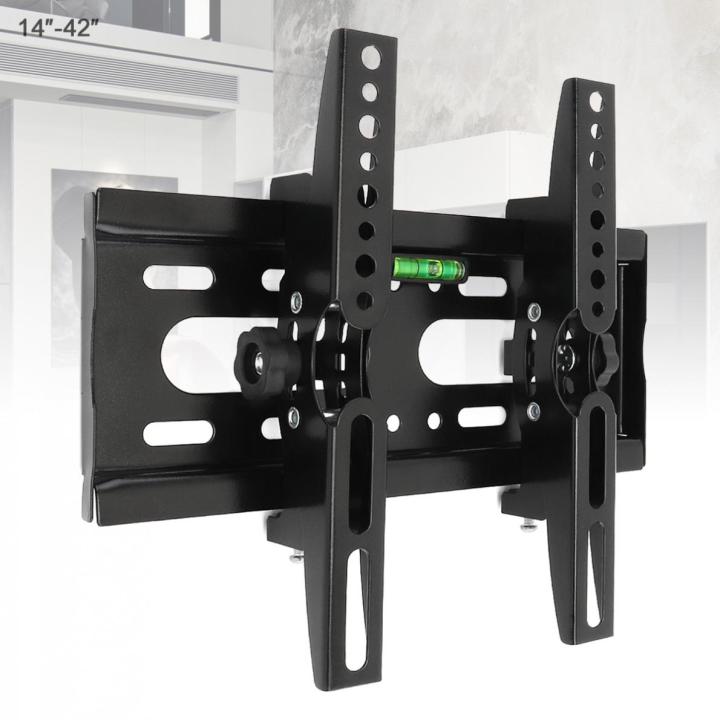 universal-25kg-adjustable-tv-wall-mount-bracket-flat-panel-tv-frame-support-15degrees-tilt-with-level-14-42inch-lcd-led-monitor