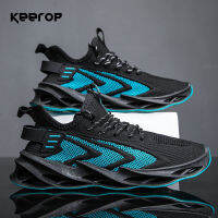 KEEROP Men Casual Sneakers Flying-woven Breathable Comfort Sport Shoes Fashion Trend Mens Tennis Waiking Shoes Outdoor Sneakers