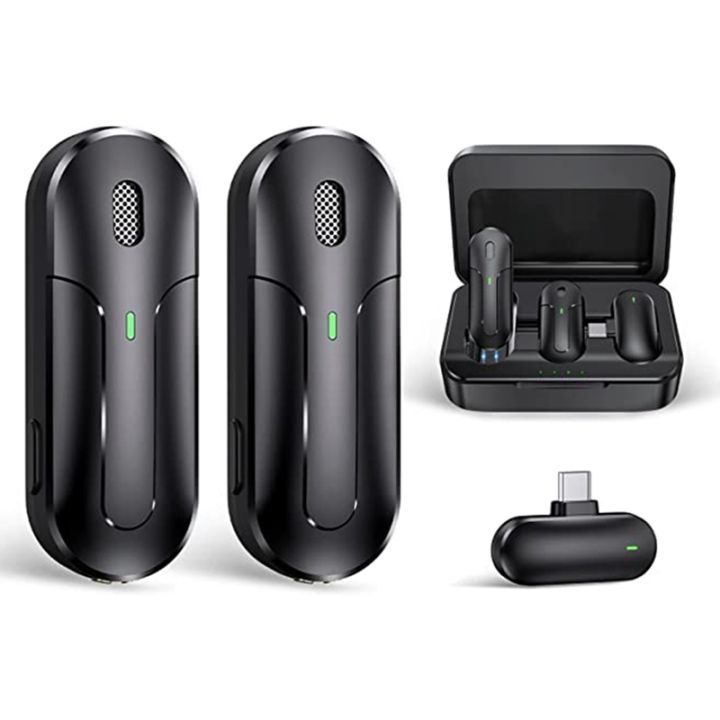 wireless-noise-canceling-lavalier-microphone-for-android-type-c-s-plug-and-play-with-charging-case