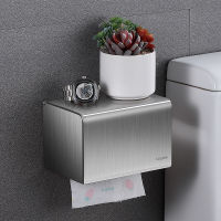 Toilet Tissue Holder Punch-Free 304 Stainless Steel Toilet Paper Box Toilet Waterproof Toilet Paper Bathroom Paper Extraction Toilet Roll Holders