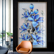 Tranh treo tường hoa ngọc lan hiện đại in trên canvas có khung, trang trí phòng khách, phòng ngủ ( 10529667) thumbnail