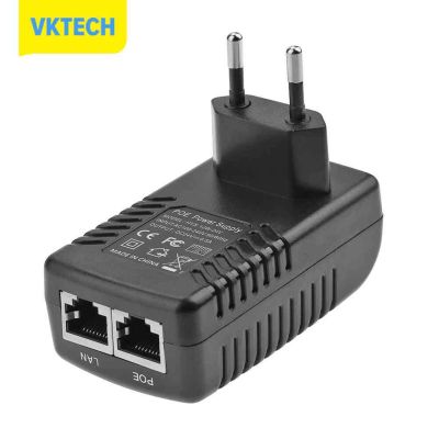 [Vktech] 24โวลต์0.5A 12วัตต์ปลั๊กผนัง POE หัวฉีดอีเธอร์เน็ตอะแดปเตอร์ IP โทรศัพท์กล้องสวิทช์