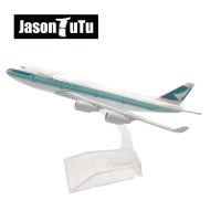 JASON TUTU 16เซนติเมตร Cathay แปซิฟิกโบอิ้ง747เครื่องบินรุ่นเครื่องบินเครื่องบินรุ่น D Iecast โลหะ1400ขนาดโรงงาน D Ropshippin