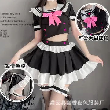 Anime Cute Lolita Cat Maid Outfit Cosplay Women Dress Uniform Suit