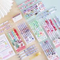 【living stationery】 Zoecor Kawaii 6ชิ้น/ล็อต GelSet น่ารักปากกาสัญญาณหด0.5มม. Bolígrafos Pушки CanetaStudent ผู้จัดจำหน่ายเครื่องเขียน