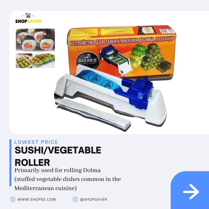 Authentic Dolmer Magic Lumpia Roller Maker Sushi Maker Machine Lumpia