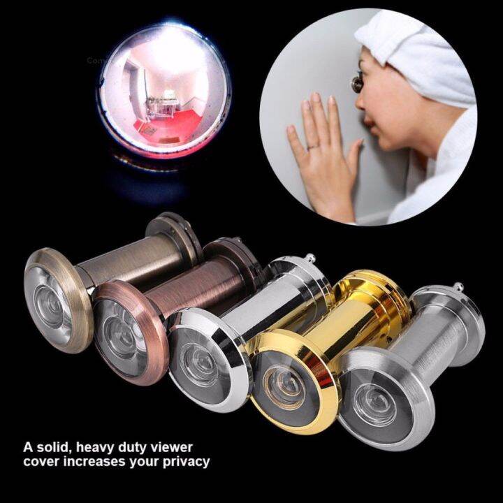 Comet Door Eye Spy Hole Hidden Pinhole Peephole 200° Adjustable Glass