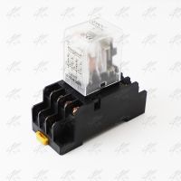 【⊕Good quality⊕】 xi411700373736369 Pyf14a รีเลย์ปลั๊กอิน Hh54p My4nj 12V 24V 36V 48V 220V Dc 5a สีเงินติดต่อ14พิน4pdt ซ็อกเก็ต Rele