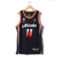 2023 2023NBA Mens Atlanta Hawks Trae Young Black Basketball Jersey