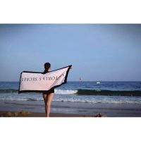 DFE ผ้าเช็ดมือ BKK.FASHION ผ้าคลุม BEACH VICTORIA SECRET ขนาด 140x70 CM ( VICTORIA SECRET ) luxury towel shower bkkho ผ้าขนหนู  ผ้าเอนกประสงค์