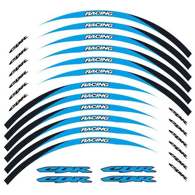 สติกเกอร์ขอบล้อฟิล์มขอบสติ๊กเกอร์สะท้อนแสงรถจักรยานยนต์สติกเกอร์ตกแต่งยางรถสำหรับฮอนด้า-cbr-250-300-400-500-600