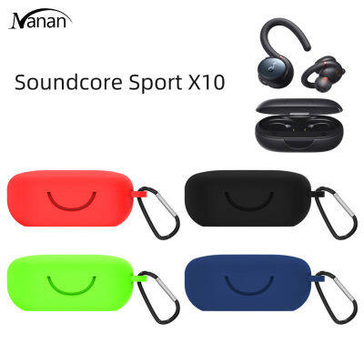 ชุดหูฟังไร้สายเคสกันน้ำกันฝุ่นซิลิโคนครอบเข้ากันได้สำหรับ Anker Soundcore Sport X10