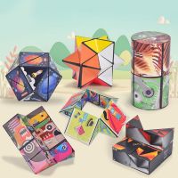 3D Geometric Cubic Toy Reversible Plastic Puzzle Cube Game Variety Puzzle Cube Antistress Toy Multipurpose for Kids Holiday Gift