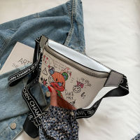 Cartoon Pattern Waist Bag Womens Leather Fanny Pack Handy Packs Banana Chest Bag Female Belt Bags Fashion Crossbody Pouch Purse