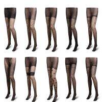 OKDEALS บอดี้สูทสตรีสักยืดหยุ่น Pantyhose ถุงน่องขนาดพิเศษชุดชั้นในสตรี