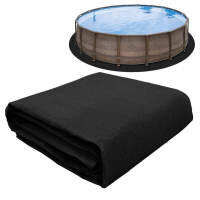 เสื่อรอบสระว่ายน้ำ Swim Pool Liner Pad Ground Pool Felt Protection Cloth 4 Meter Black
