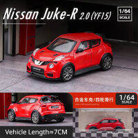 DCT 1:64 Nissan JUKE-R 2.0(YF15) 2015อัลลอยหล่อโมเดลรถจำลองแบบจำลองรถยนต์ขนาดเล็กเครื่องประดับแบบสะสมได้ของขวัญ