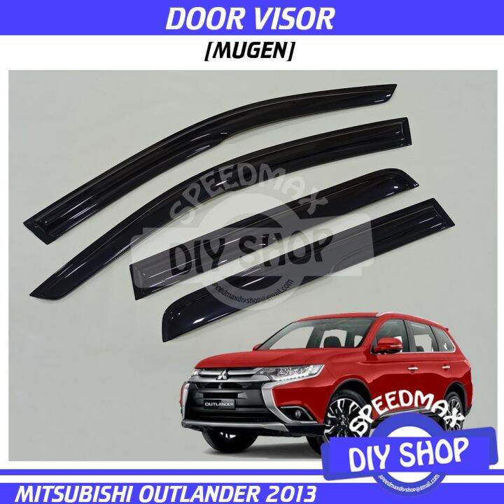 Mitsubishi Outlander Door Visor Mugen Outlander ES LS 2013 2014 2015 ...