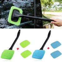 Auto Cleaning Wash Tool with Long Handle Car Window Cleaner Washing Kit Windshield Wiper Microfiber Wiper Cleaner Cleaning Brush