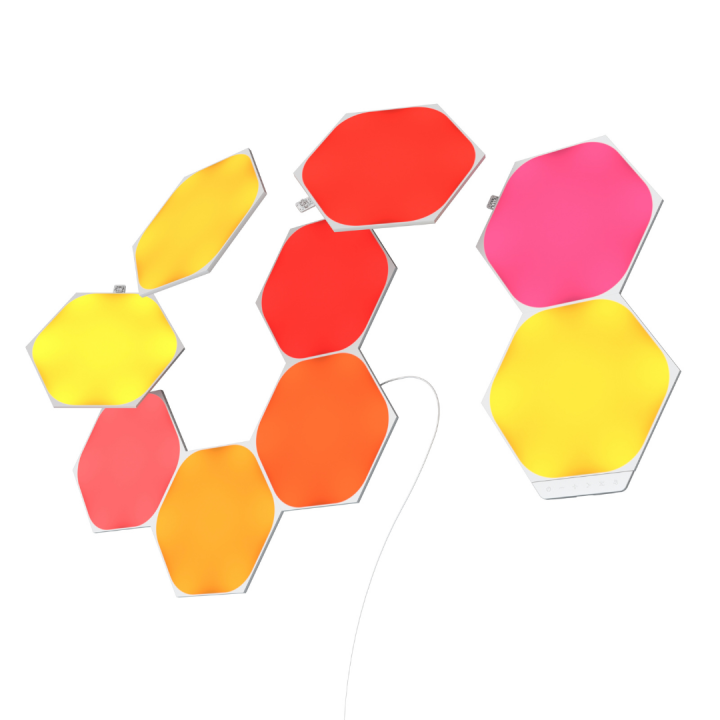 ชุดไฟติดผนัง-nanoleaf-shapes-hexagons-smarter-kit-9-panels-by-utech