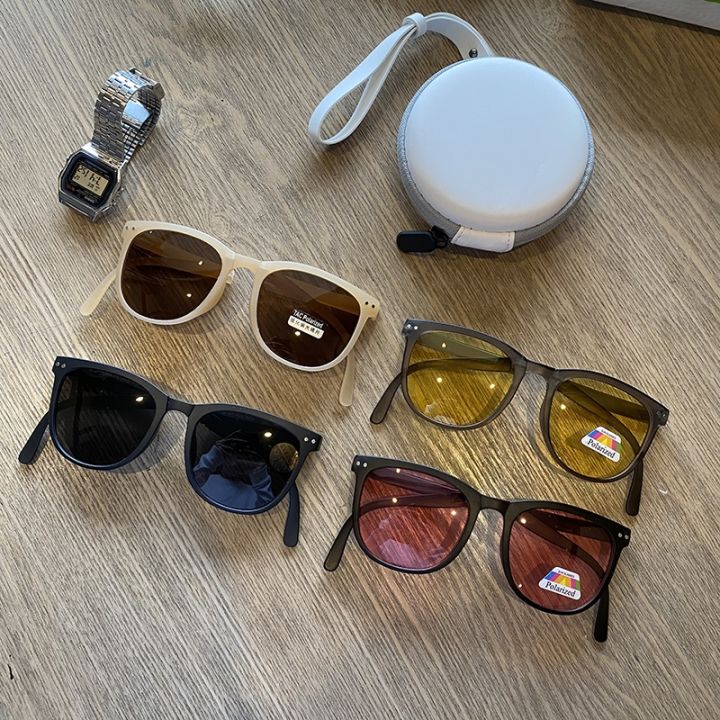 the-same-sunglasses-under-the-banana-female-foldable-sunscreen-uv-ins-net-red-sunglasses-brown-round-slimming-glasses