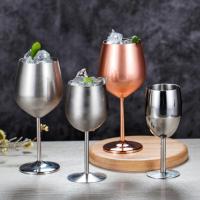 Stainless Steel Red Wine Goblet Bar Party Beer Juice Drink Champagne Cup