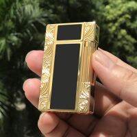 ☃☎❒ 2023 Gas Lighter Soft Flame Ping Pong Lacquer Engraved Smoking Accessories For Smokers Christmas Gift Collection New