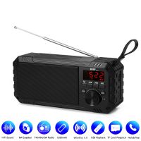 Portable Speaker Bluetooth-compatible Speakers Radio Receiver Bass Subwoofer USB Speakers With FM AM TF