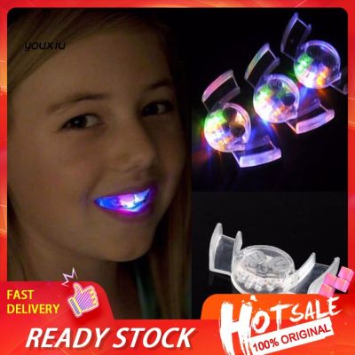 ∈●☞ hxq ของเล่นฟันปลอม มีไฟ LED สําหรับปาร์ตี้ฮาโลวีน 1 ชิ้น