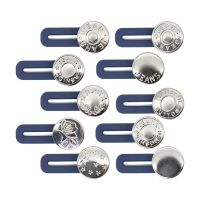 【cw】 2PCS Magic Metal Button Extender for Pants Jeans Free Sewing Adjustable Retractable Waist Extenders Button Waistband Expander ！