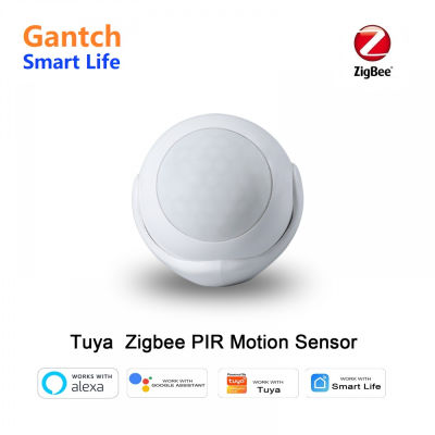 Gantch Smart Zigbee เซ็นเซอร์ตรวจจับการเคลื่อนไหว IR,Memerlukan HUB Gantch,Serasi dengan Apple Homemkit Alexa, 360 ° Pengesanan Keselampencuri Penggera Sensor Kawalan APP Kehidupan Pintar