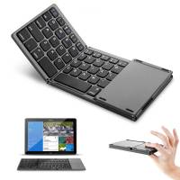 Mini Keyboard มินิคีย์บอร์ดพับบลูทูธไร้สายแป้นพิมพ์ทัชแพดสำหรับWindows,Android,Iosแท็บเล็ตIpadโทรศัพท์