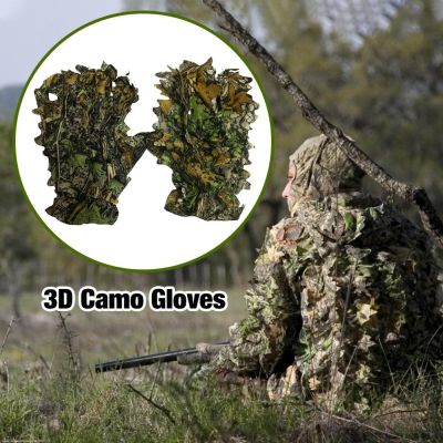 【JH】 1 Camo Gloves Outdoor Hunting Fishing Tactical Shooting Cycling Mittens