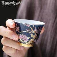 【hot】✒✱  1 Pc Luxury Teacup Hand Painted Flowers Bowl Cup Tie Guanyin Puer Set 65ml