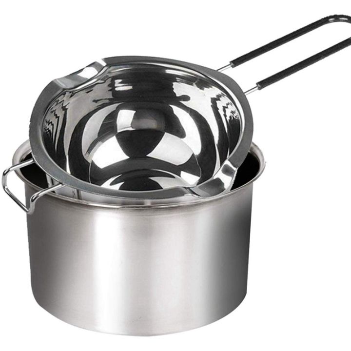 6-pack-stainless-steel-double-boiler-heat-resistant-handle-2-cup-capacity-universal-pad