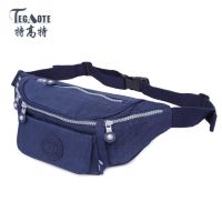 [COD] Extra high special mens and womens waist bag nylon messenger Korean casual chest multi-function