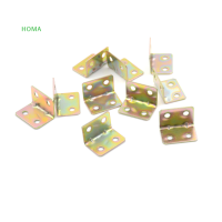 ?【Lowest price】HOMA 10 pcs 25x25x16mm 90องศาโลหะขวาวงเล็บชั้นวางสนับสนุน