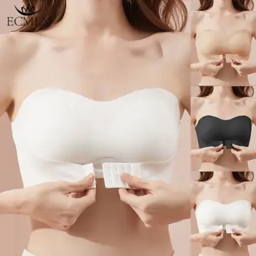 OK Bra Plus Size Women Push Up Bra Wireless Sticking Self-adhesive Strapless  Front Closure Gel Invisible Silicone Chest Stickers Underwear