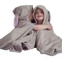 Cuddledry ผ้าเช็ดตัวพรีเมี่ยมใยไผ่สำหรับเด็ก 1-3 ปี ลายกระต่าย (Hooded Bath Towel, Cuddlebunny)