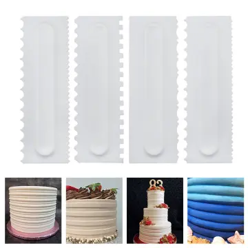 Stainless Steel Scraper Smooth Edge Fondant Scraper Spatulas Baking Pastry  Tools Stainless Steel Cake For Decorating