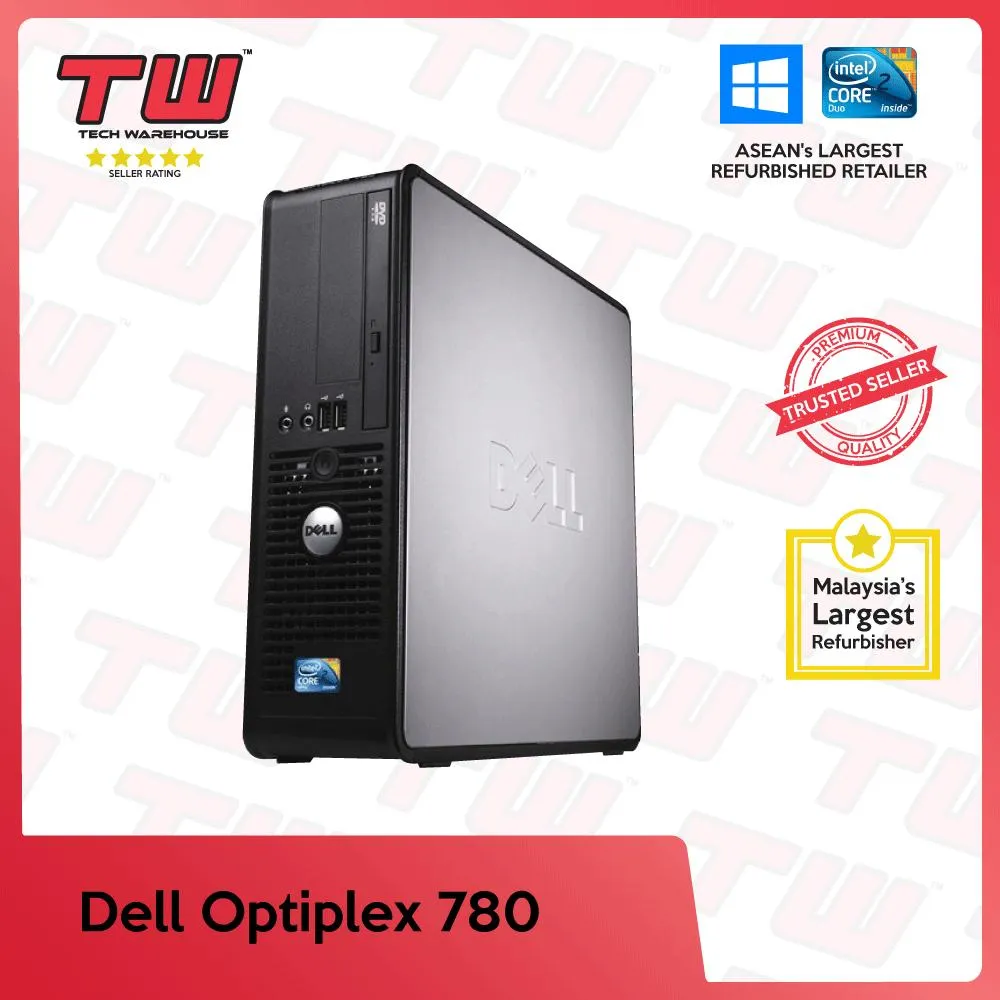 Dell Optiplex 780 C2D / 2GB RAM / 160GB HDD / Windows OS (SFF) Desktop PC / 3 Month Warranty (Factory Refurbished) | Lazada Dell Optiplex 780 C2D / 2GB RAM / 160GB HDD / Windows OS (SFF) Desktop PC / 3 Month Warranty (Factory Refurbished) | Lazada