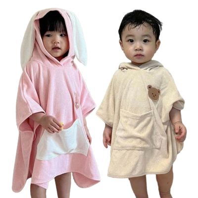 ▦ Unisex Bath Hooded Towel Absorbent Toddler Towel for Babies Toddlers Infants