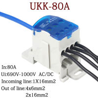 HITN UKK80A Terminal BLOCK Rail Distribution BOX Universal Electric Wire CONNECTOR