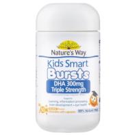 Natures Way Kids Smart Bursts DHA 300mg Triple Strength 50 Capsules For Children